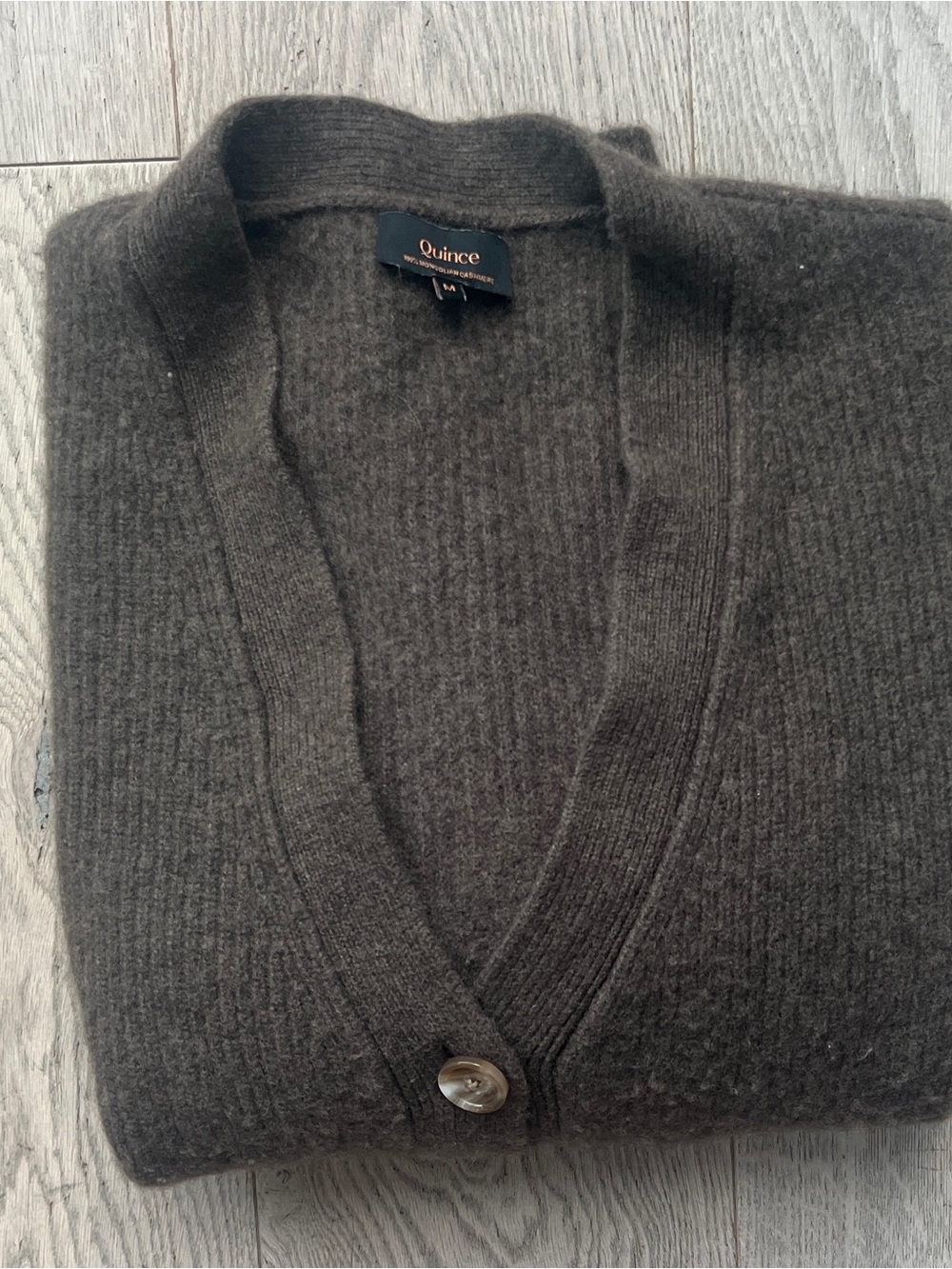 Quince Women's Size M Cashmere Cardigan Sweater Brown - Picture 9 of 9